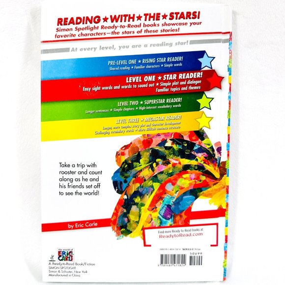 1st Edition Eric Carle Rooster is Off to See the World Paired with a Ty Rooster - Picture 3 of 15